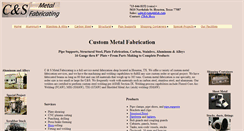 Desktop Screenshot of csmetalfab.com