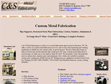 Tablet Screenshot of csmetalfab.com